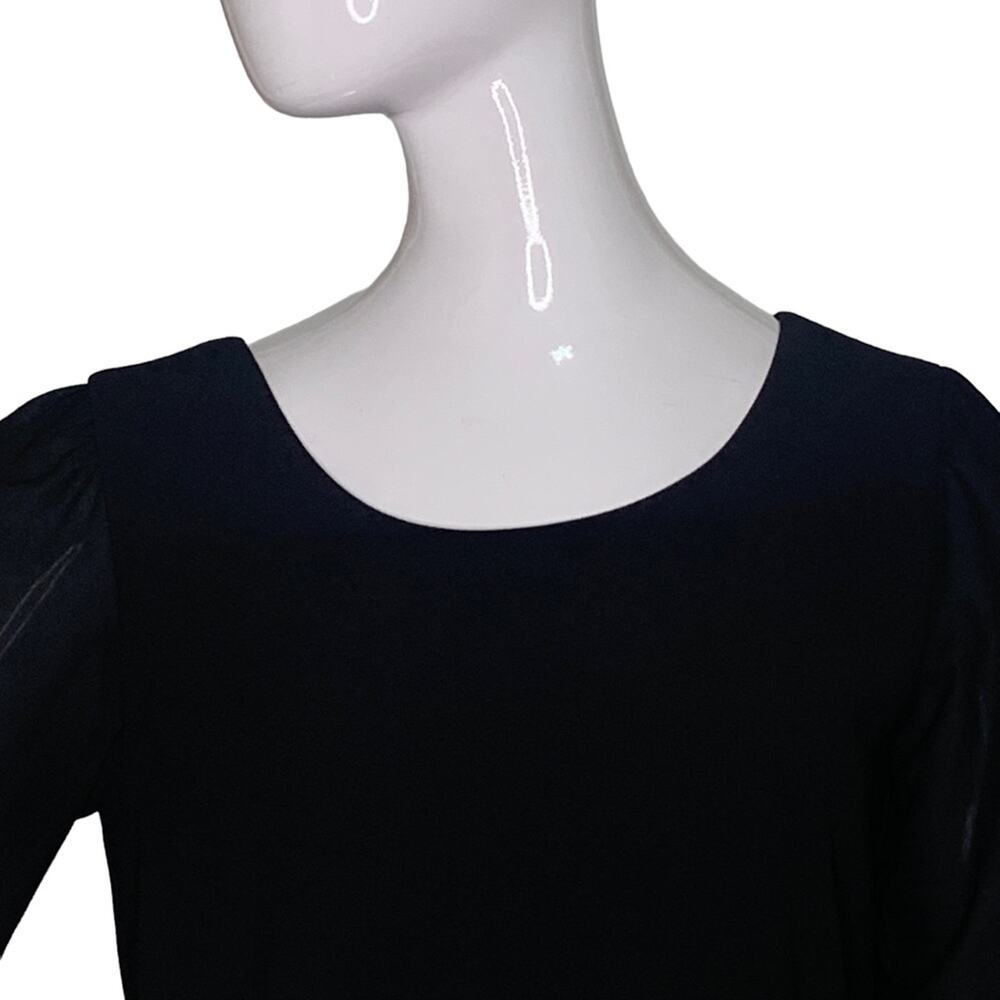 Speechless Dress Sheer Sleeve Full Lining Body Pullover Black Size S - Picture 2 of 9